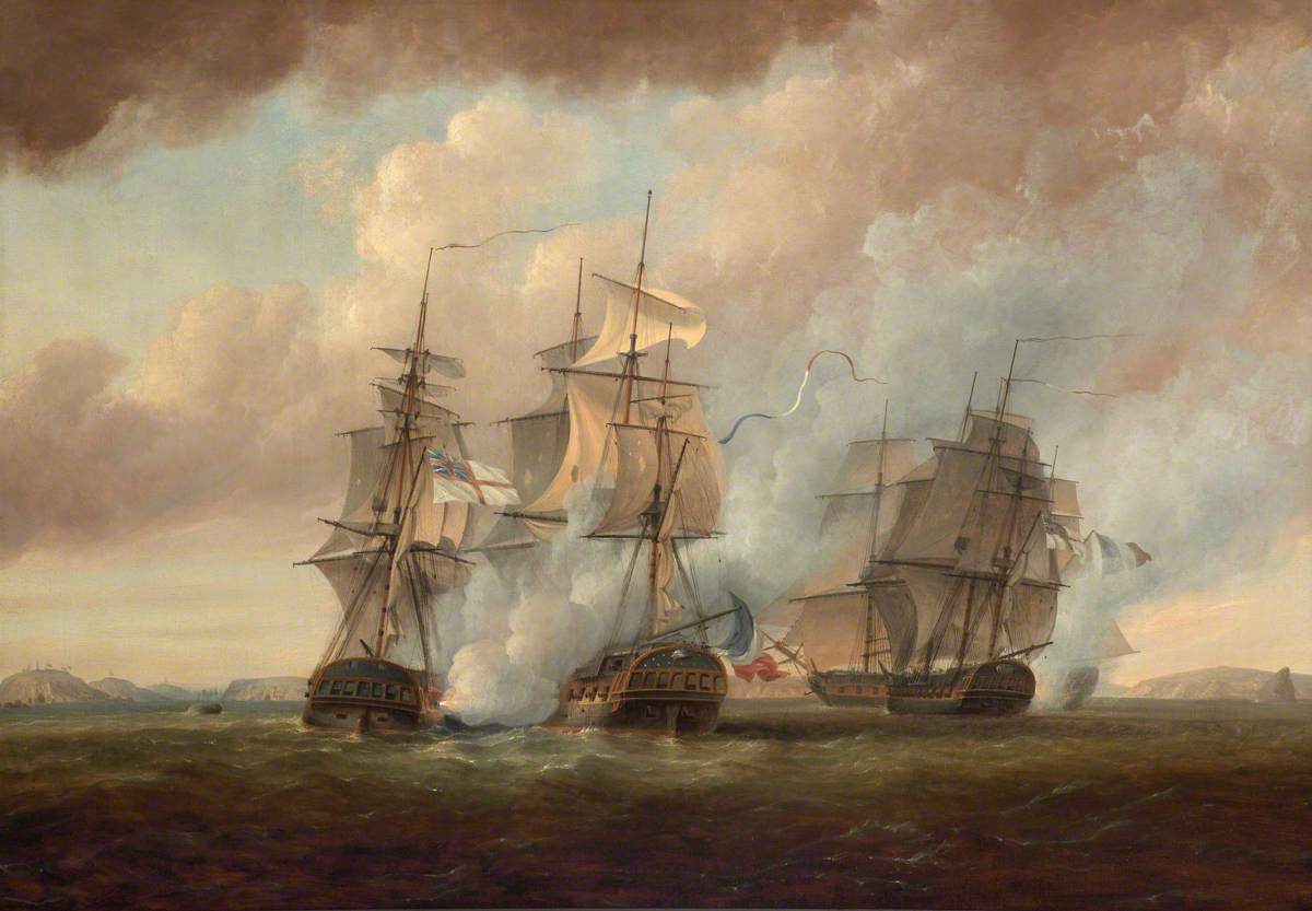 The Capture of the 'Resistance' and 'Constance' by HMS 'San Fiorenzo' and 'Nymphe', 9 March 1797