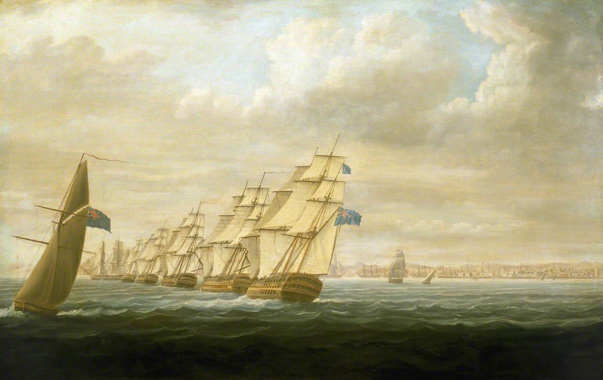 Nelson's Inshore Blockading Squadron at Cadiz, July 1797