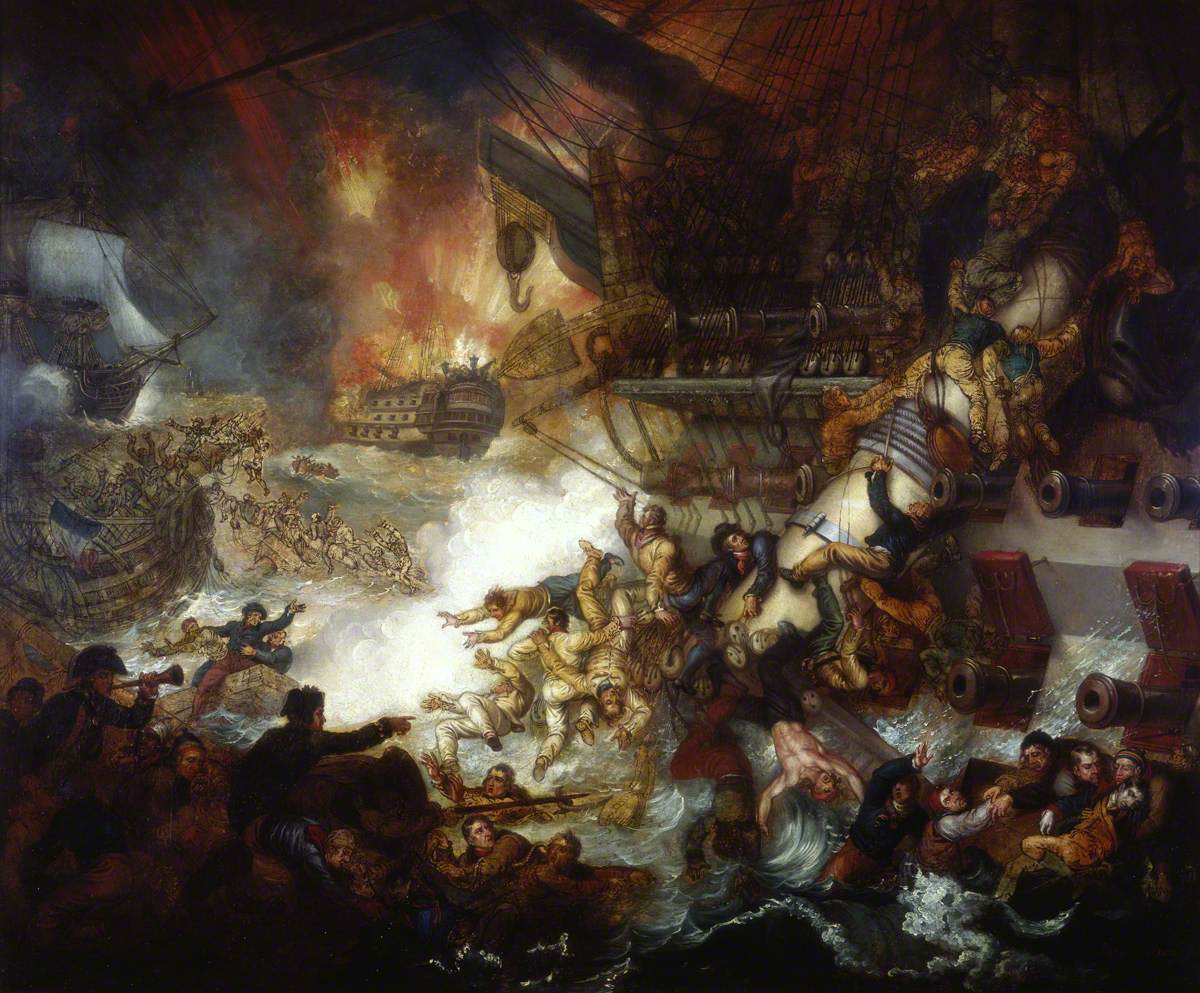 The Battle of the Nile: Destruction of 'L'Orient', 1 August 1798