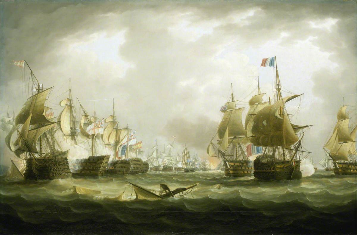The Battle of Trafalgar, 21 October 1805: Beginning of the Action