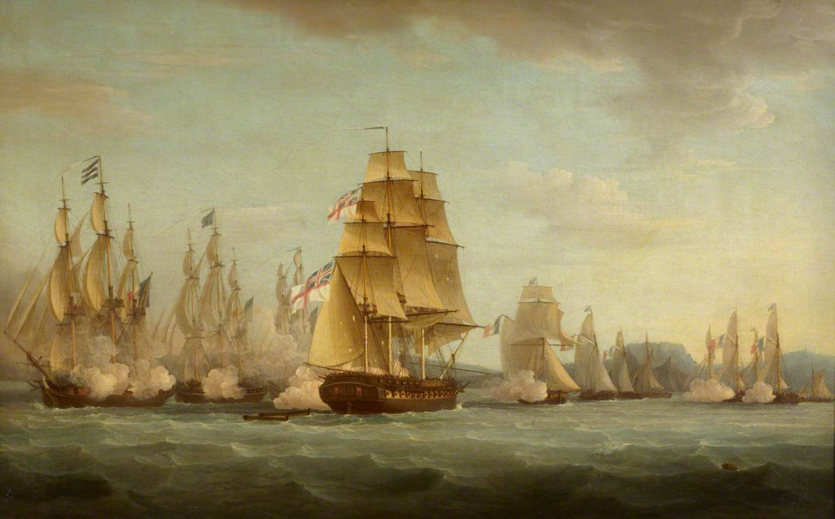 HMS 'Spartan' and French Frigates: Beginning of the Action, 3 May 1810