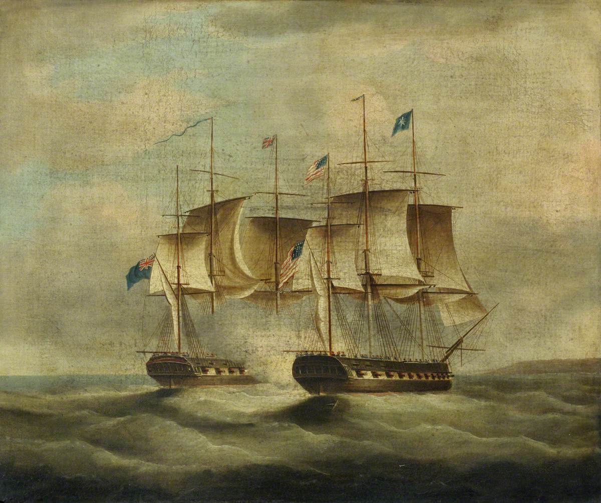 Capture of HMS 'Macedonian' by USS 'United States', 25 October 1812