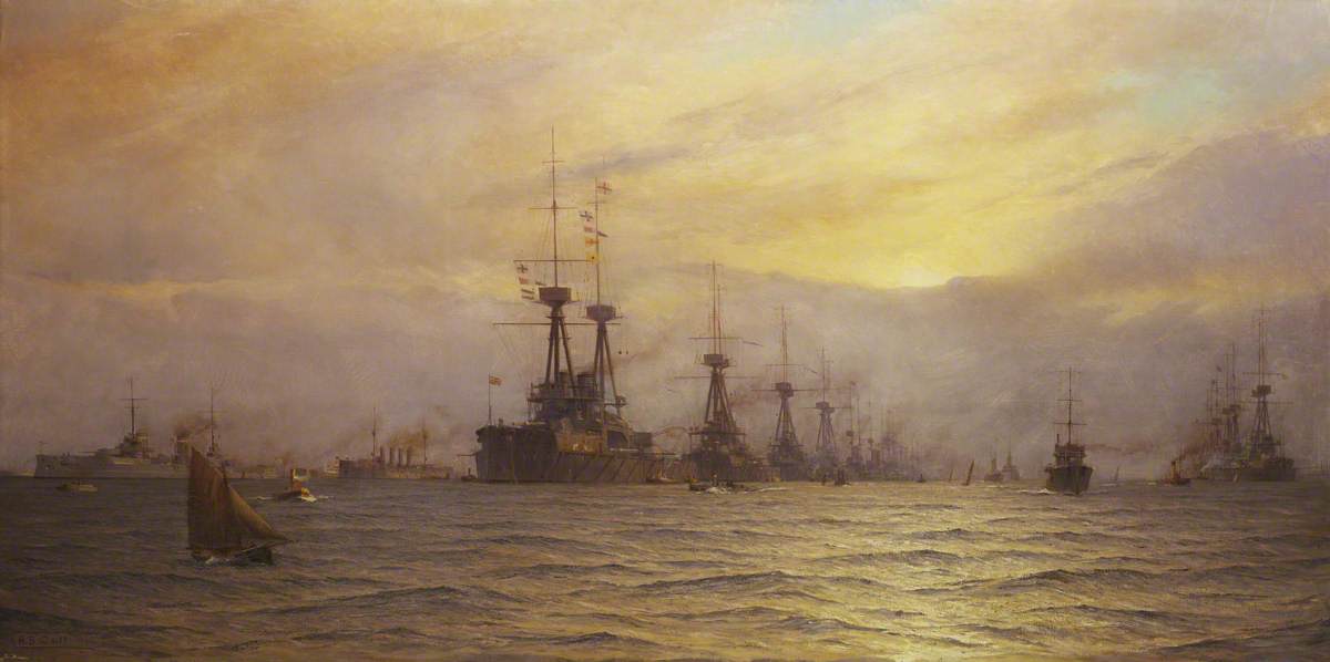 Arrival of the Fleet for the Coronation Review
