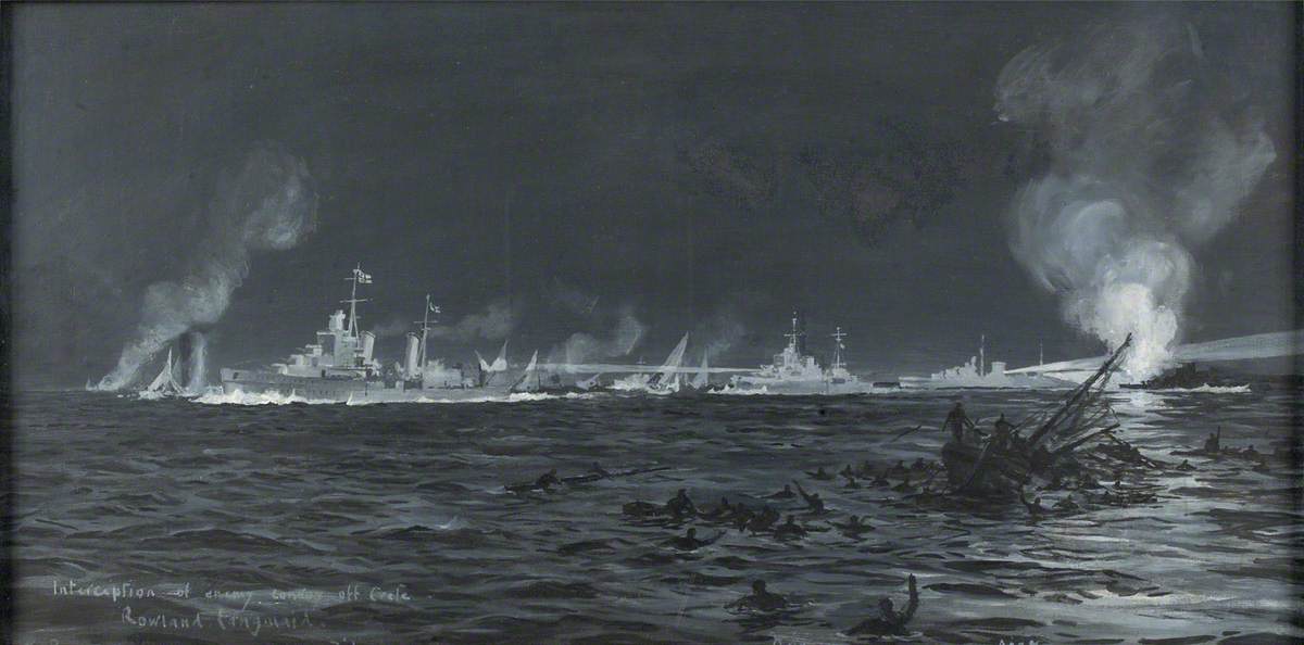 HMS 'Dido', 'Ajax' and 'Orion' in Action off Crete, 21 May 1941