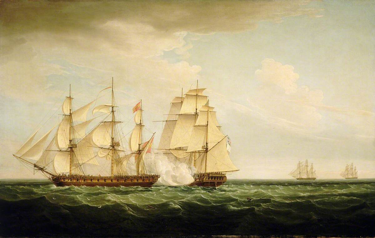 HMS 'Pearl' and the 'Santa Monica', 14 September 1779