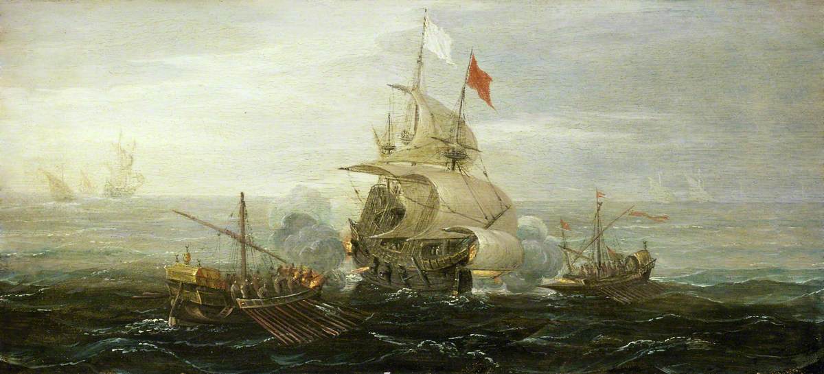 A French Ship and Barbary Pirates