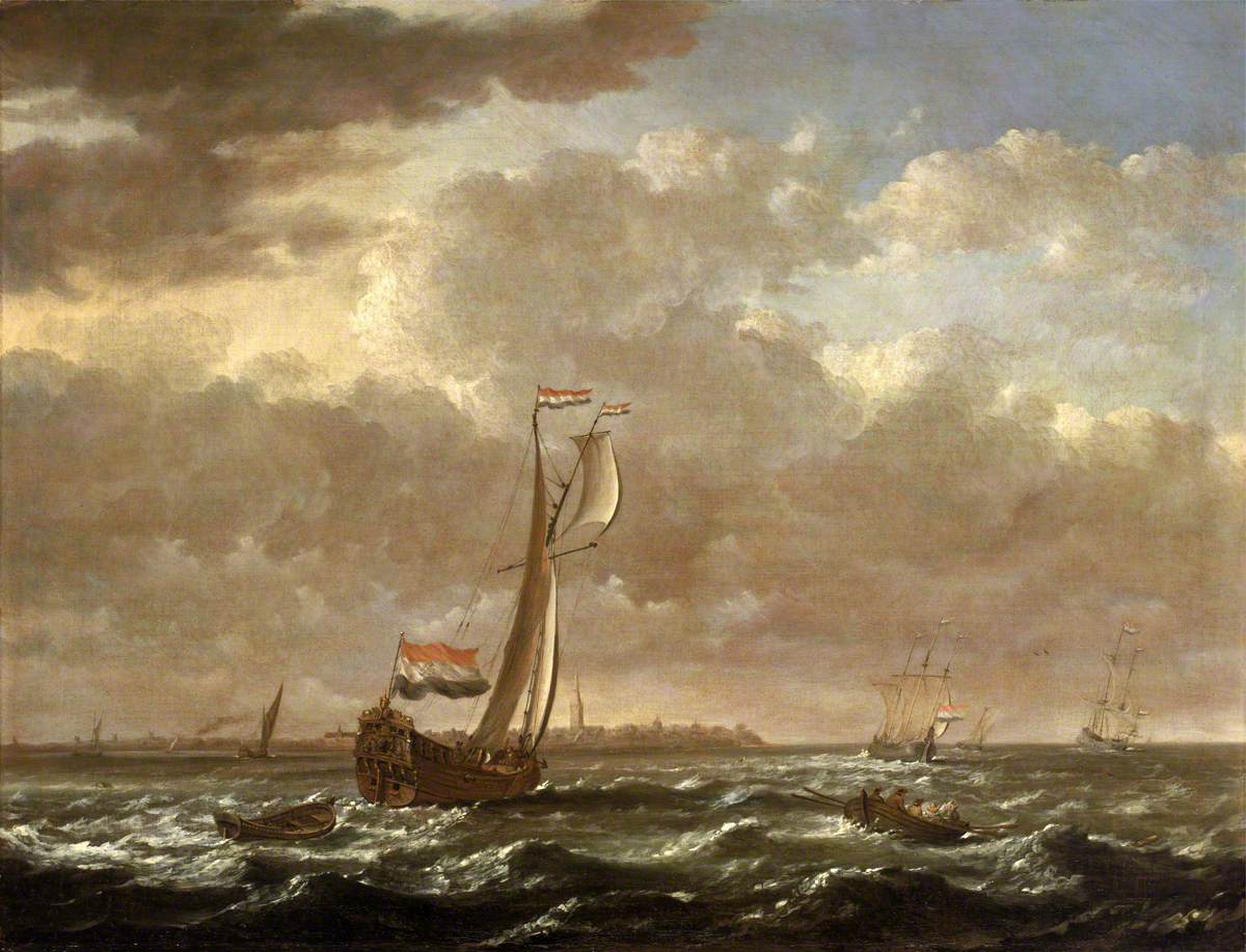 A Dutch Admiralty Yacht off Flushing