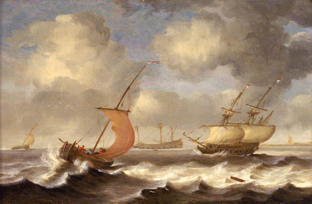 Dutch Ships in a Breeze