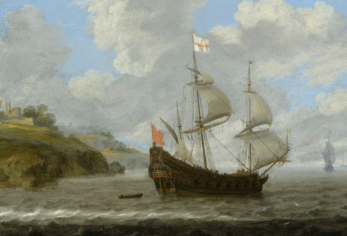 An English Ship Leaving the Coast