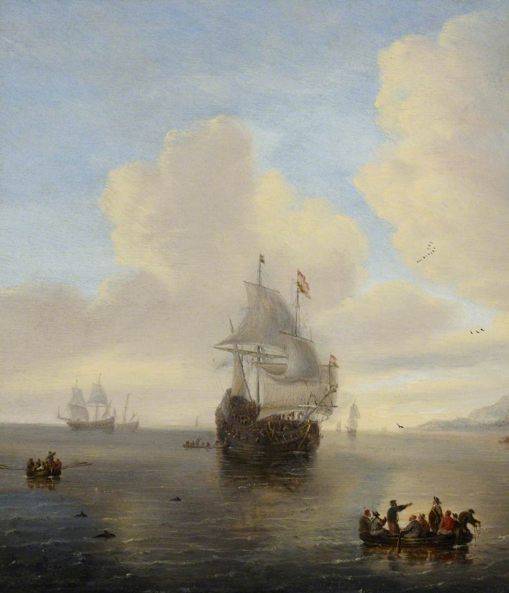 Ship's Boats Going Ashore from a Dutch Merchantman