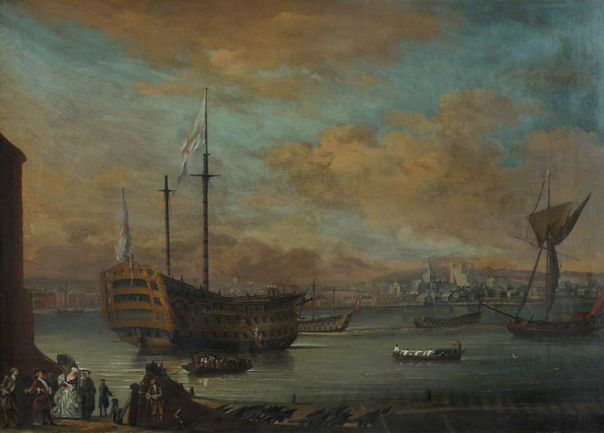 Guardship in the Medway