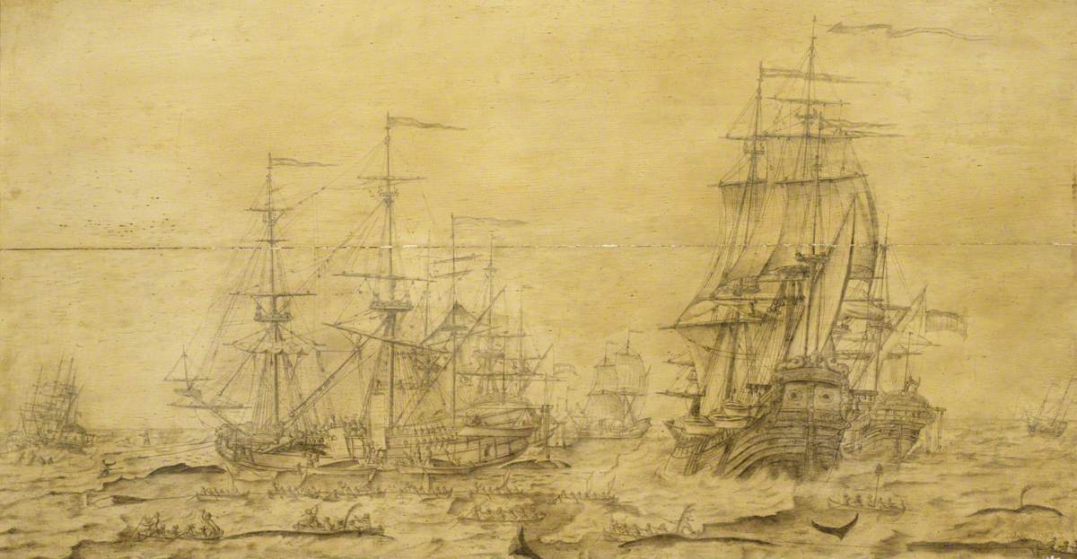 A Seventeenth-Century Whaling Scene
