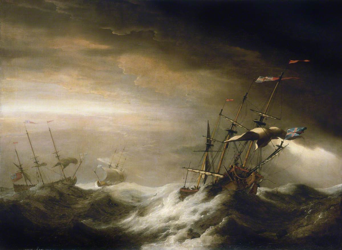 English Ships in a Storm