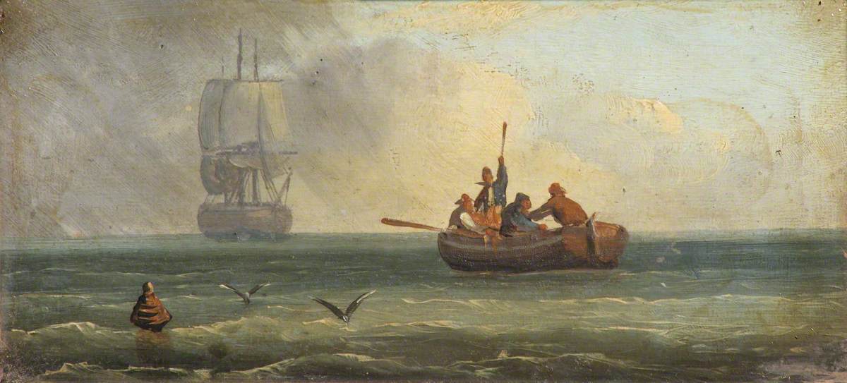 Four Sailors in a Ship's Boat