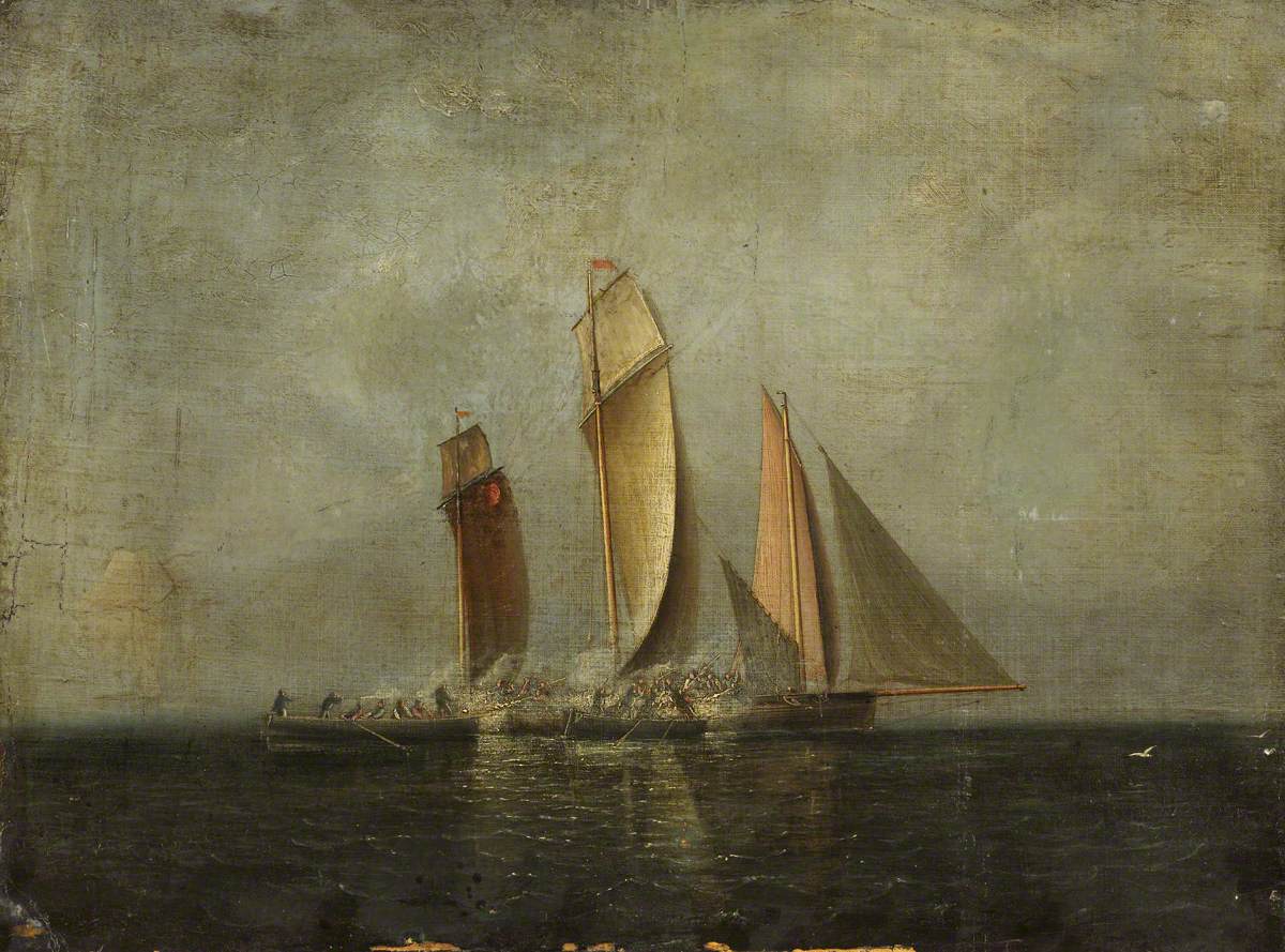 A Boat Attack on a Lugger