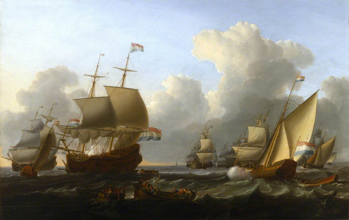 Dutch Shipping with a Flagship and a States Yacht