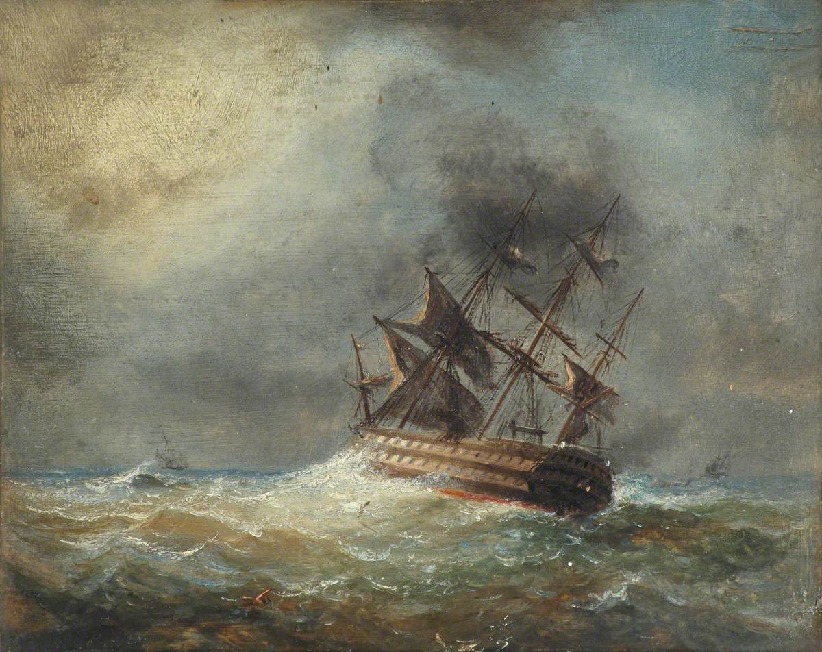 A Two-Decker in a Gale