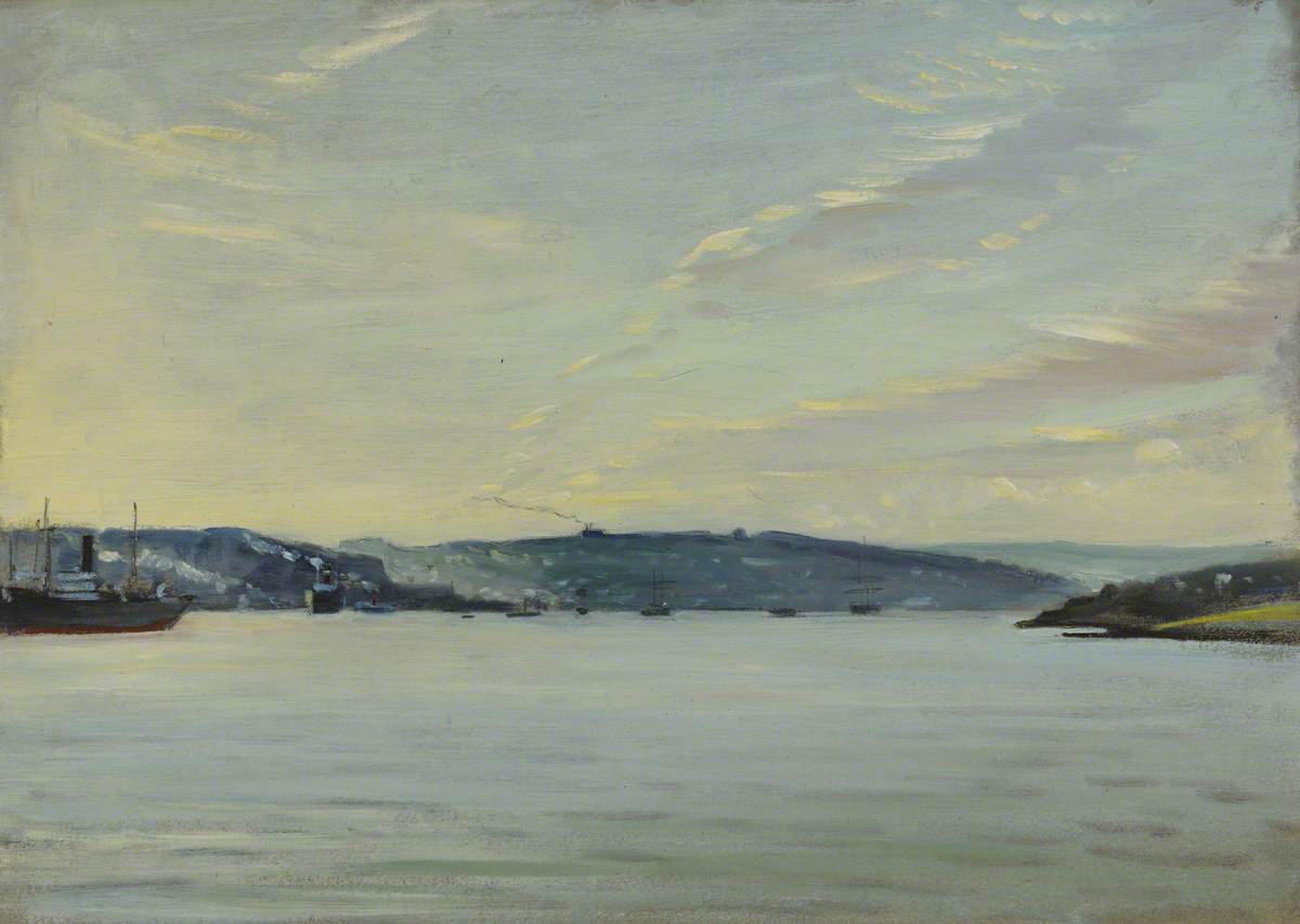 A Ship Viewed from the 'Suzanne', near Falmouth, Jamaica