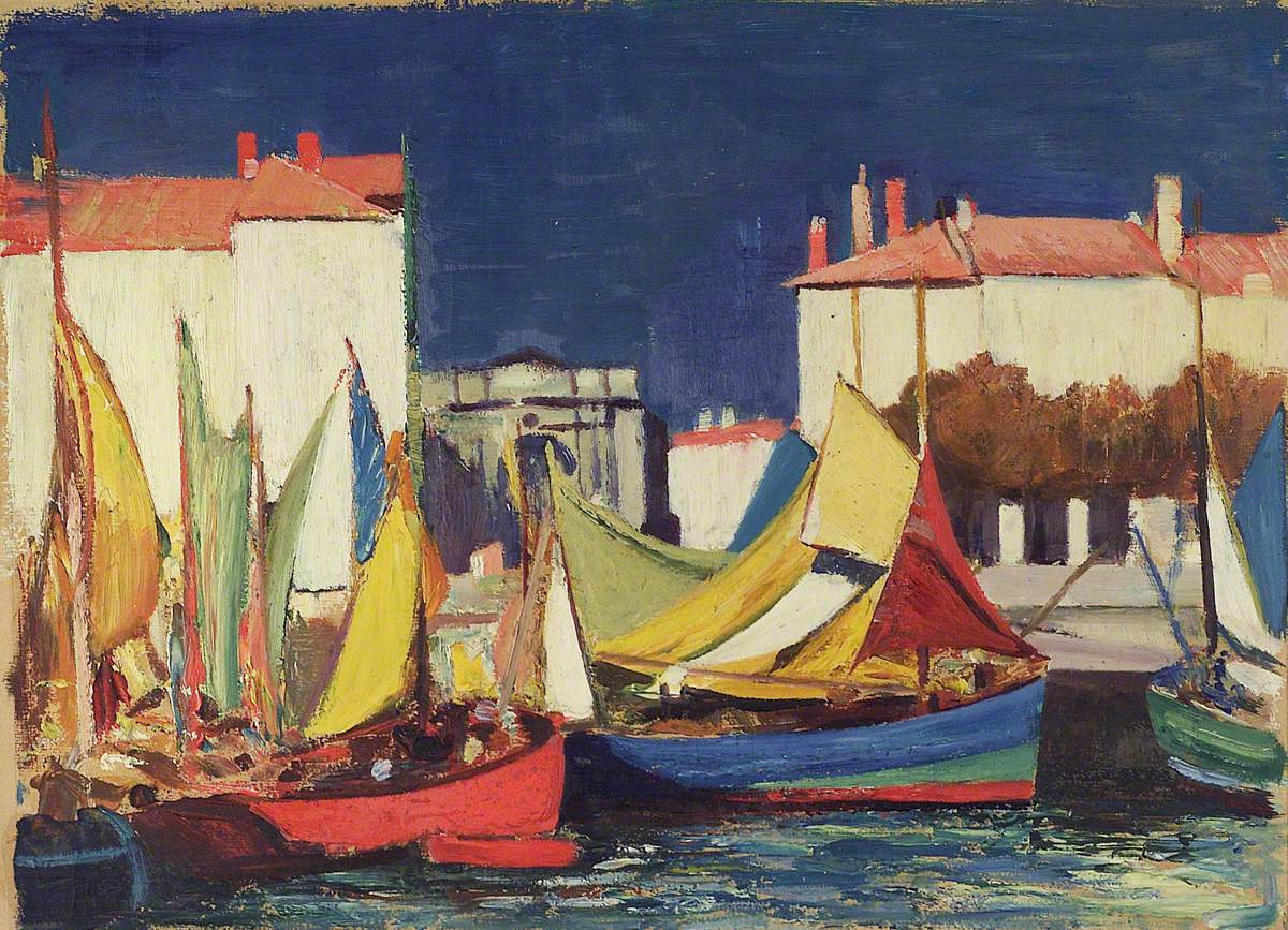 La Rochelle: Fishing Boats at the Quai des Dames, in front of the Fish Market