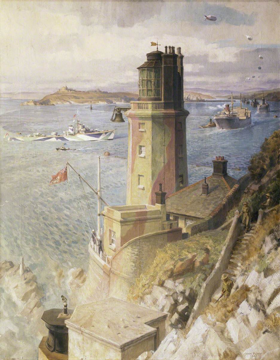Convoy Arriving off St Anthony's Lighthouse, Falmouth