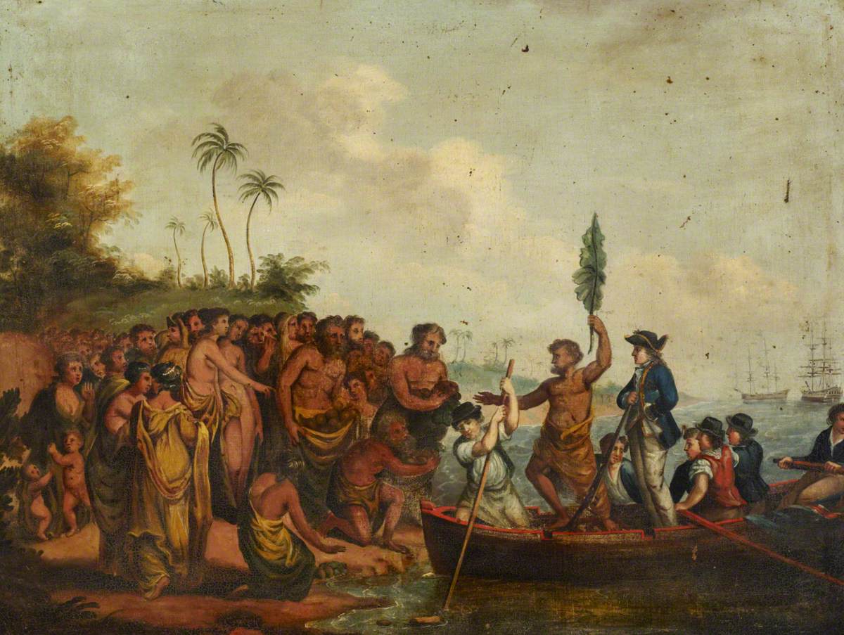 Landing of Captain Cook at Middleburg, Friendly Islands