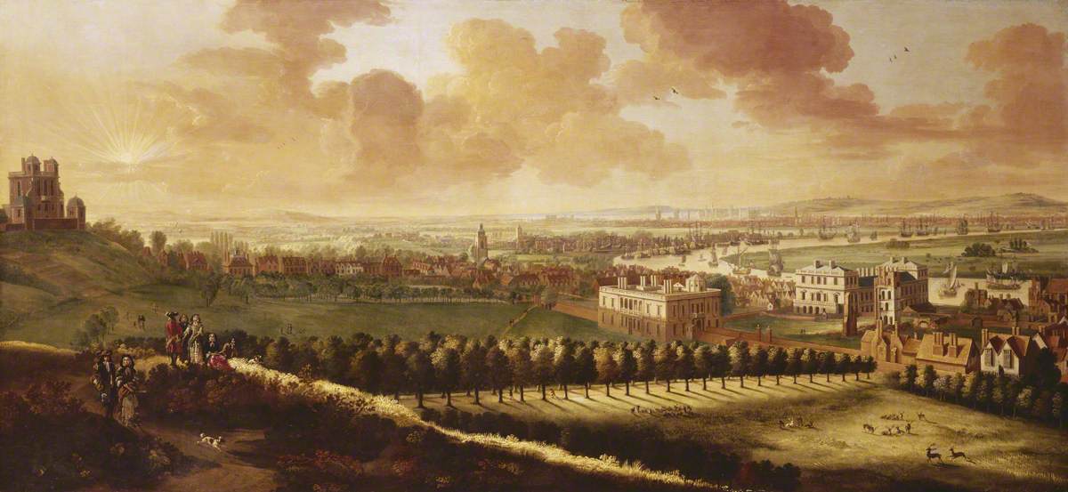 Greenwich and London from One Tree Hill, about 1680 | Art UK