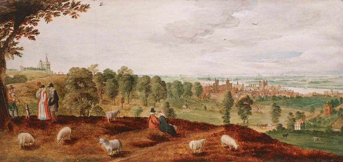 Greenwich from the Park Showing  the Tudor Palace, c.1620