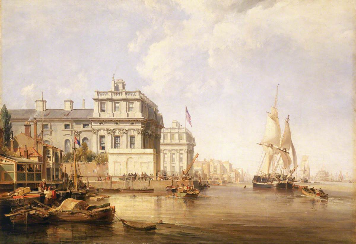 Greenwich Hospital from the East, 1835