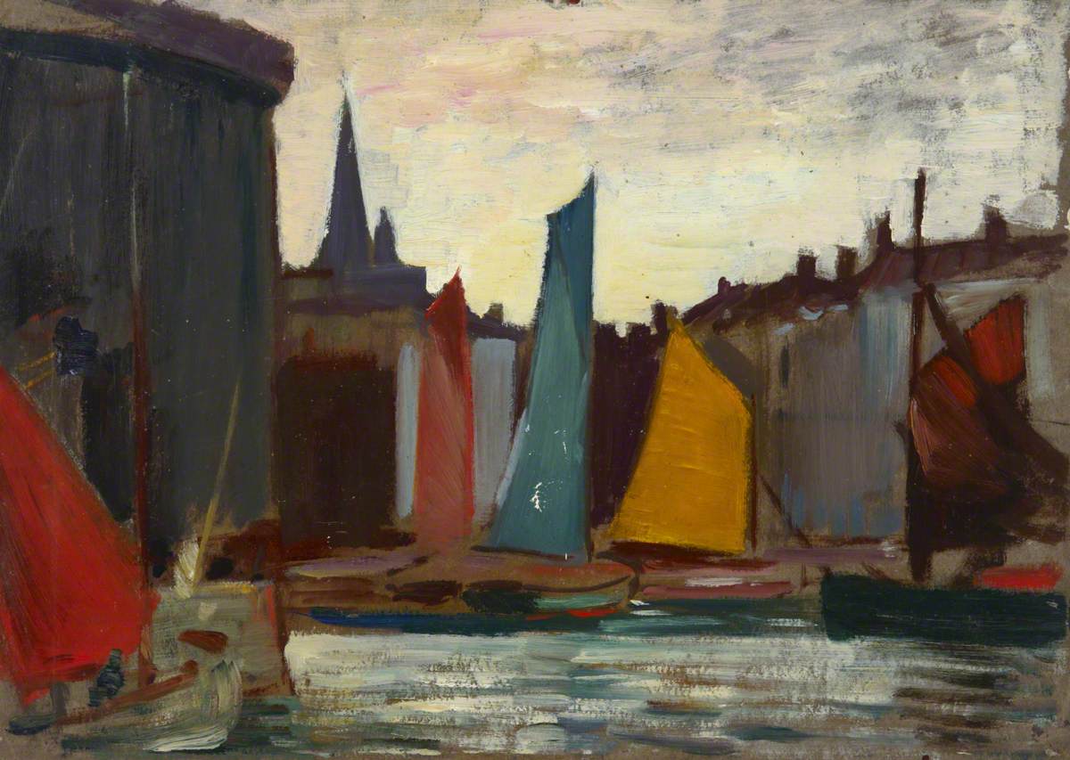 La Rochelle: Boats in the Harbour by The Tour de la Chaîne
