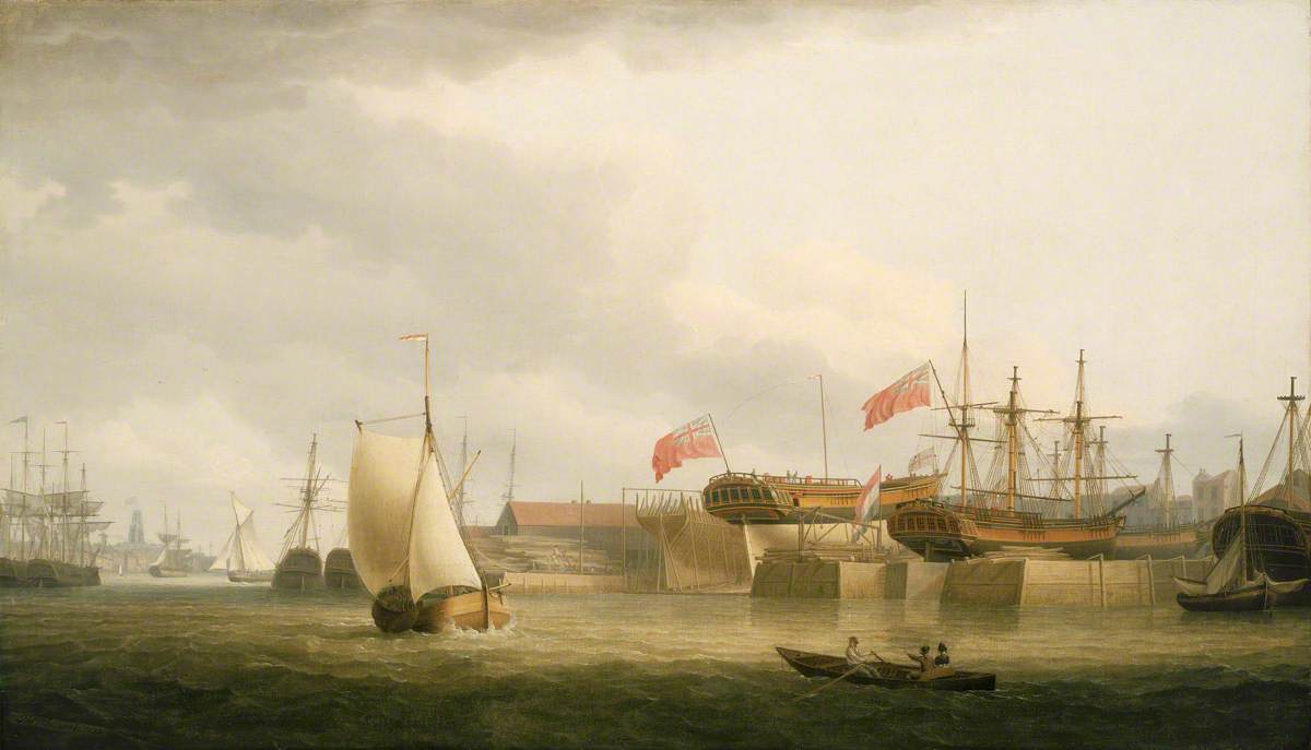 Shipbuilding on the Thames at Redriff