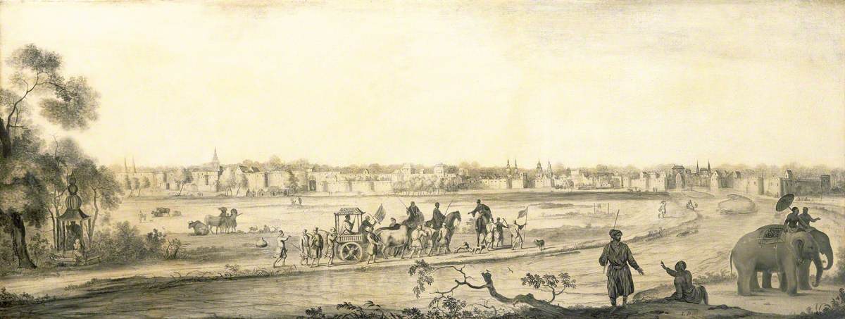 A Dutch Settlement in India, Viewed from the Land, Probably Ahmadabad