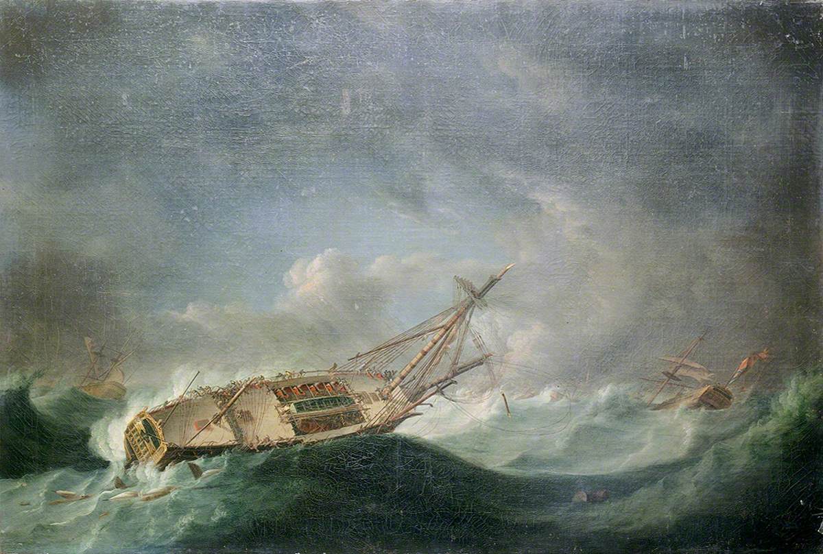 Loss of HMS' Ramillies', September 1782: On Her Beam Ends