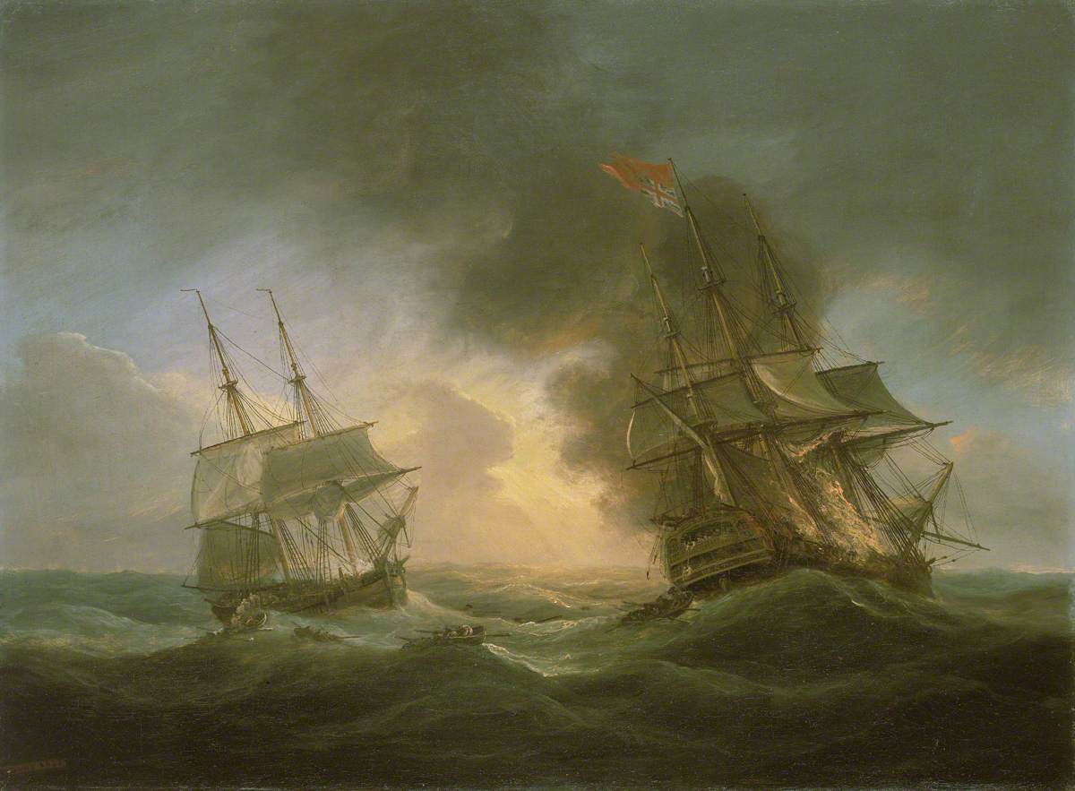 Loss of the East Indiaman 'Kent', 1 March 1825: Catching Fire