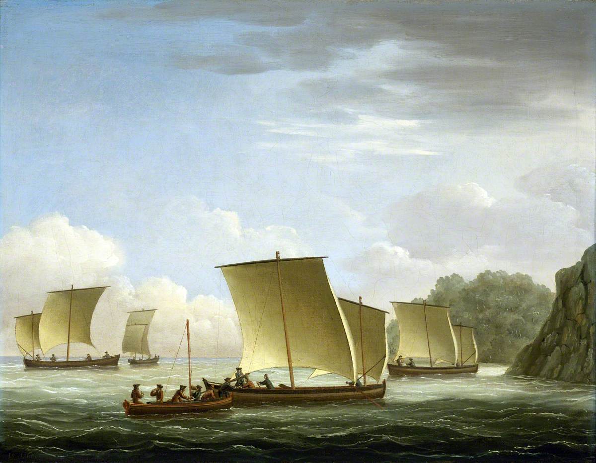 The Yawl of the 'Luxborough' Galley Arriving in Newfoundland, 7 July 1727