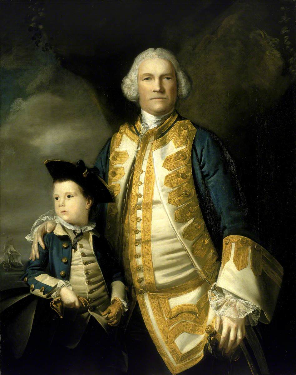 Admiral Francis Holburne (1704–1771), and his Son, Sir Francis (1752–1820), 4th Baronet