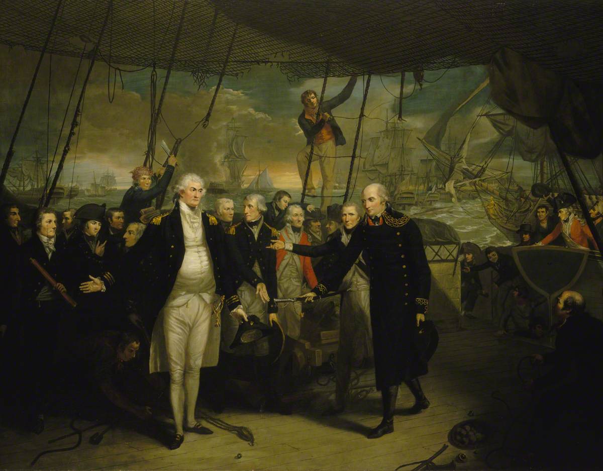 Duncan Receiving the Surrender of de Winter at the Battle of Camperdown, 11 October 1797