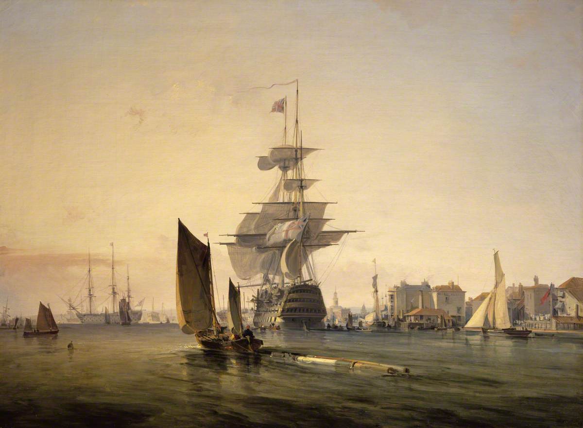 HMS 'Britannia' Entering Portsmouth