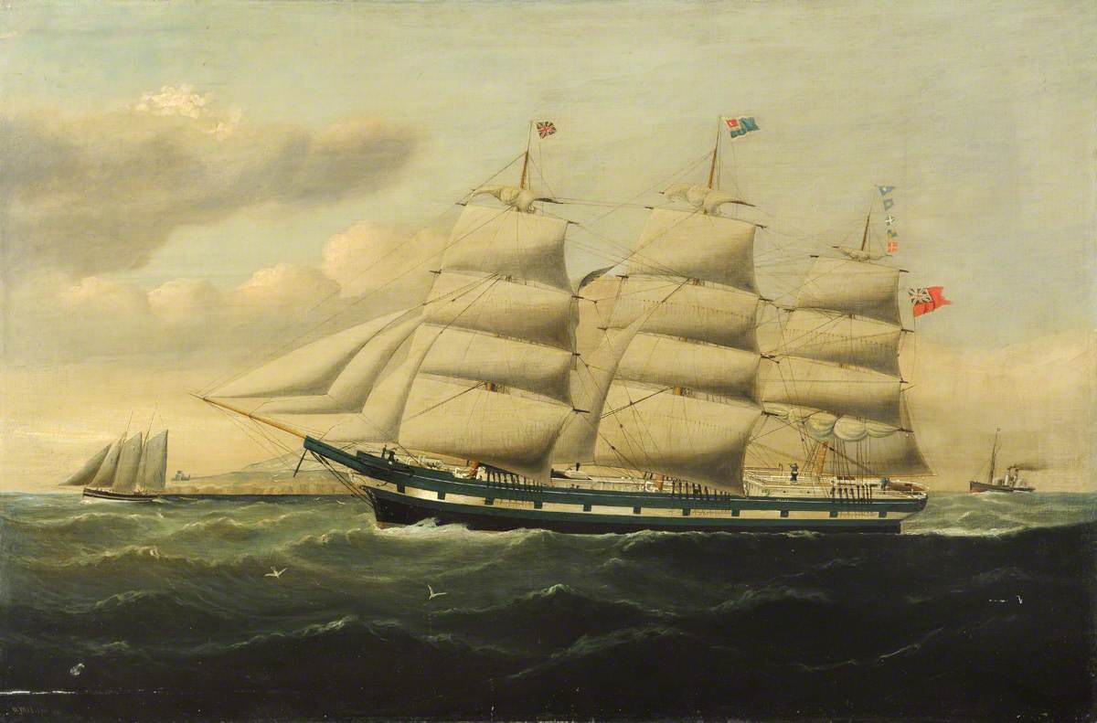 HMS 'Eurydice' at Sea