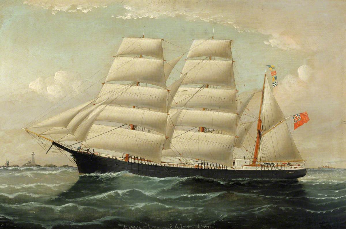 The 'Lennie' of Liverpool in Full Sail