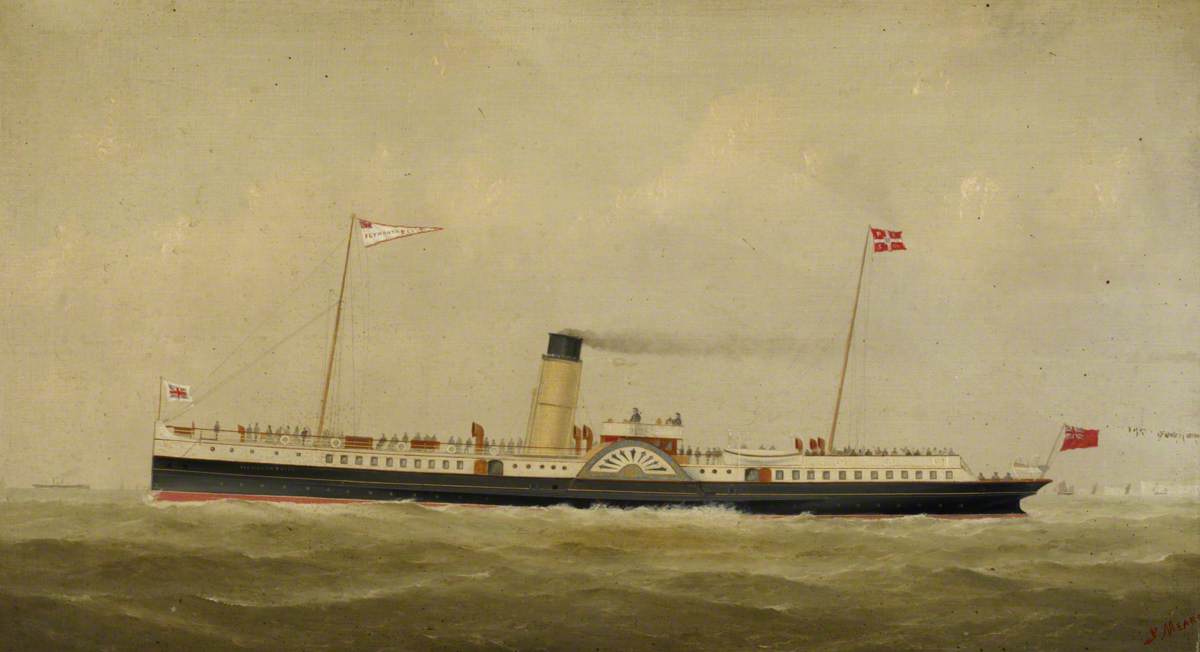 The Paddle Steamer 'Plymouth Belle'