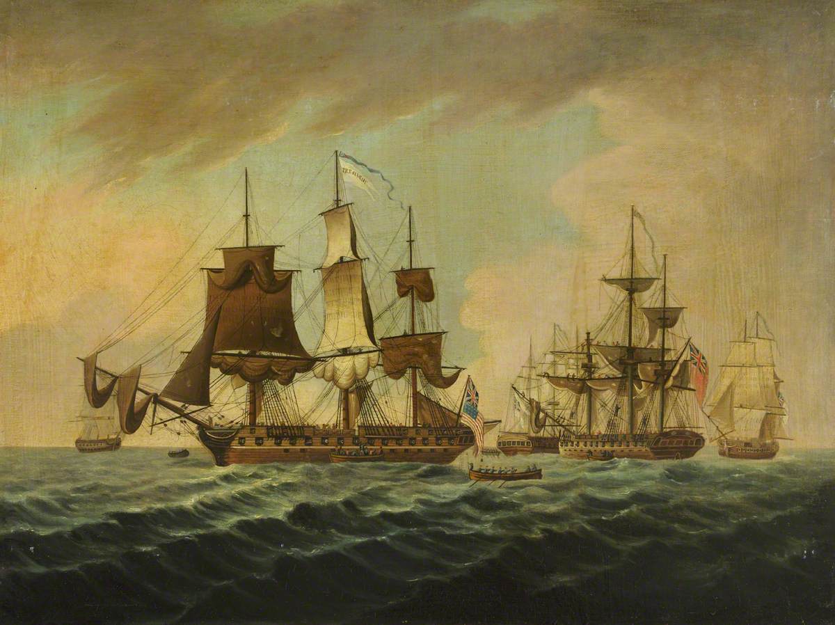 Capture of the USS 'President', 15 January 1815