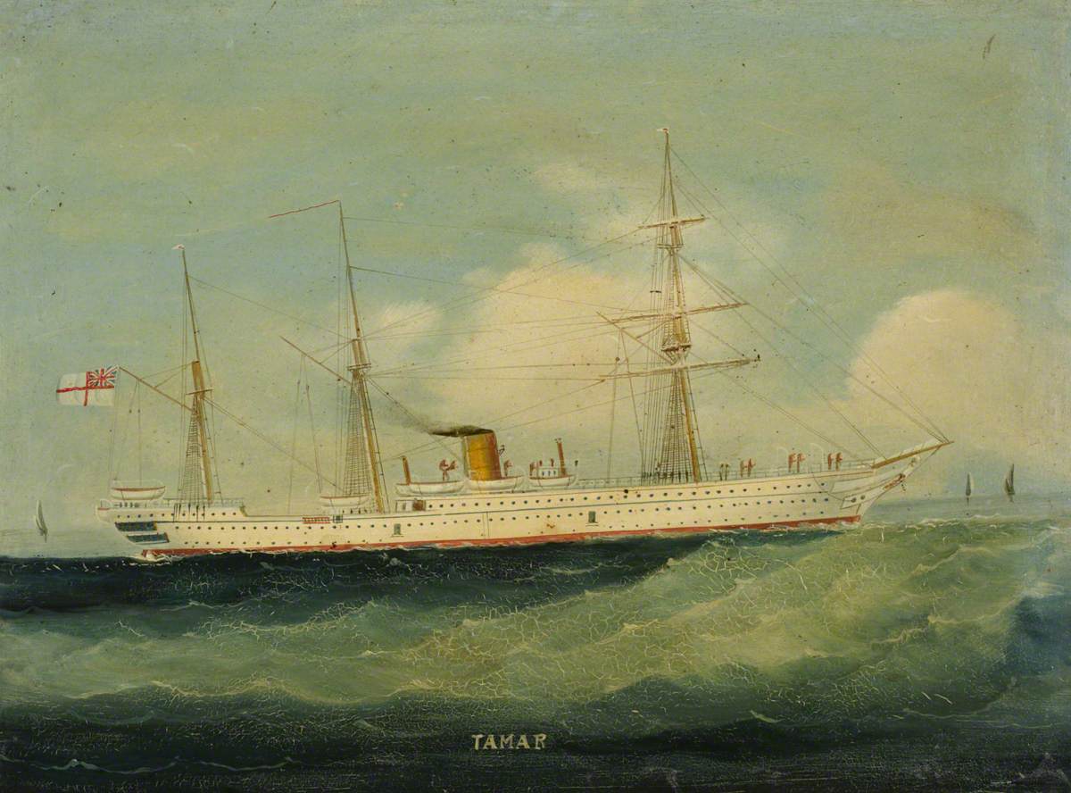 The Troopship HMS 'Tamar'