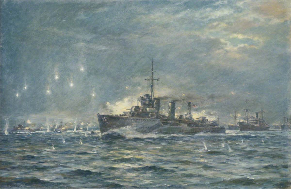 The Destroyer HMS 'Wallace' in Action During the Second World War