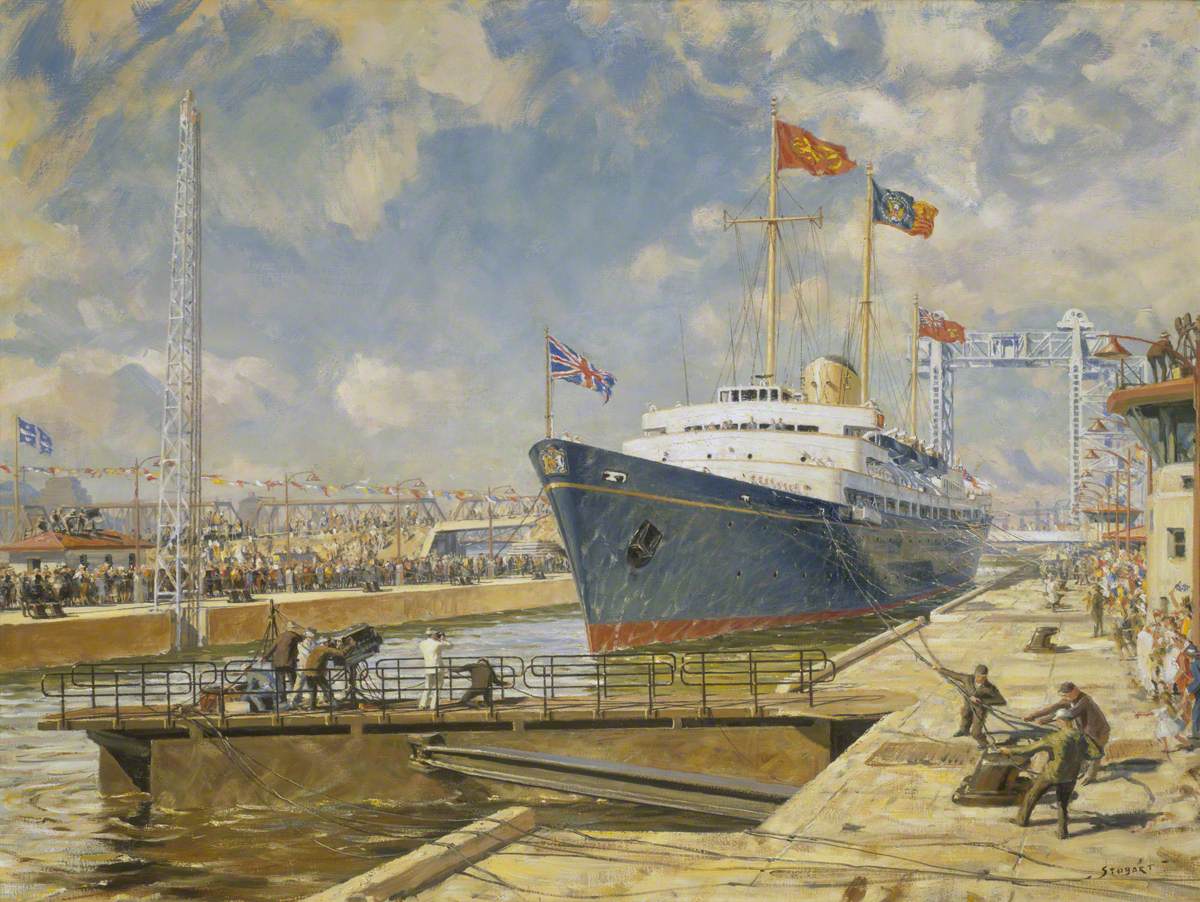 HMY 'Britannia' at the Opening of St Lawrence Seaway, 1959