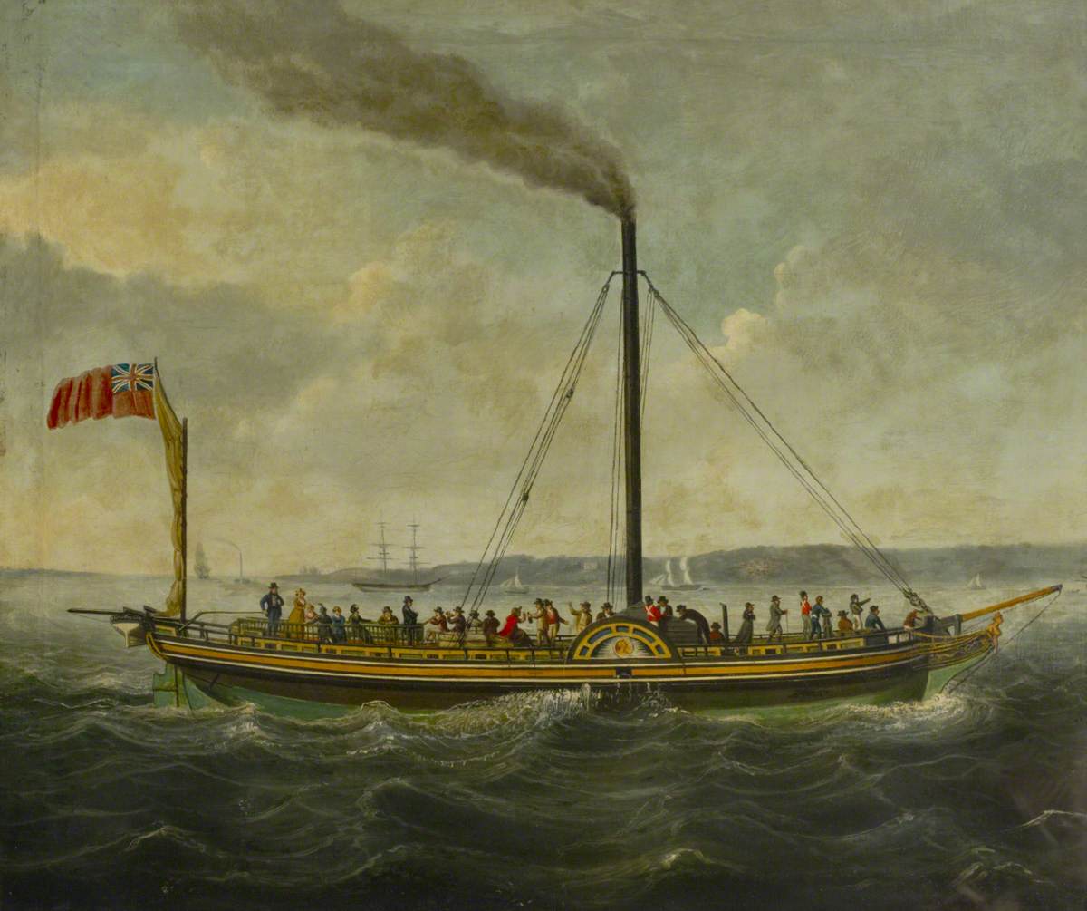 The Paddle Steamer ‘British Queen’