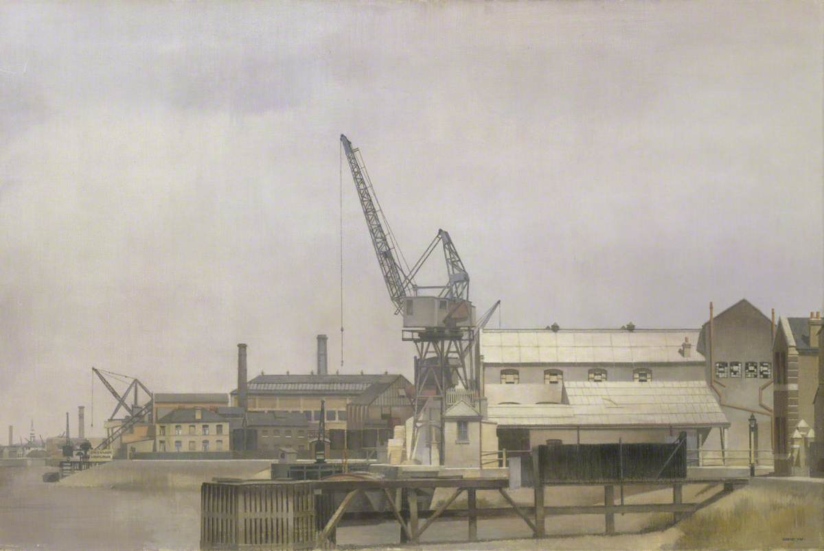 Hollick's Wharf on the Blackwall Reach of the Thames, Greenwich