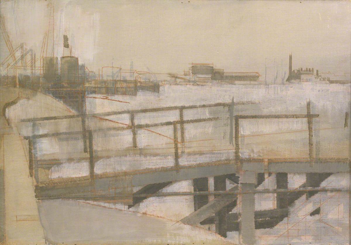 Study for 'A Jetty at Greenwich'