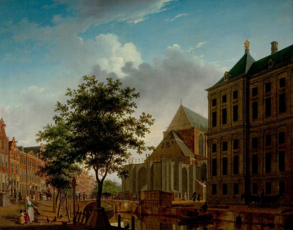 Back of Nieuwe Kerk and Town Hall, Amsterdam, Holland