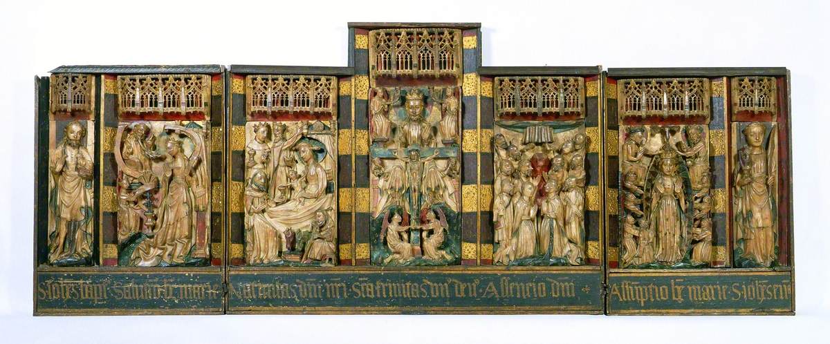 Altarpiece Containing Scenes from the Passion of Christ