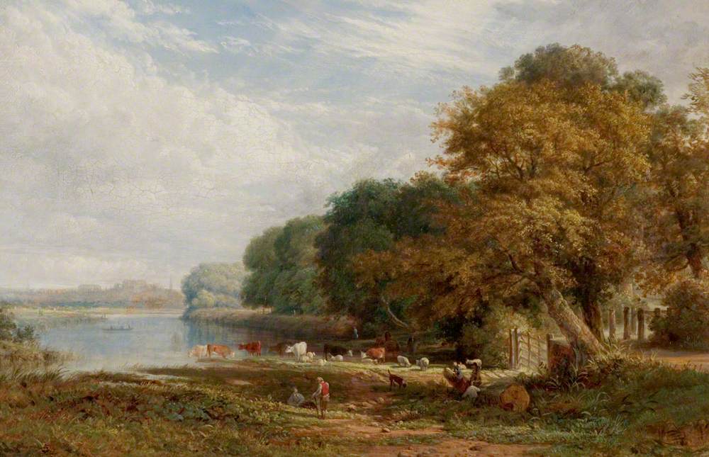 Distant View of Nottingham from the Trent at Clifton Grove | Art UK